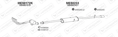 Abgassystem Mercedes-Benz A-CLASS