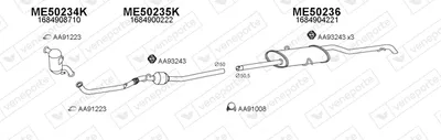 Abgassystem Mercedes-Benz A-CLASS