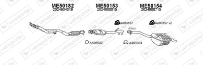 Abgassystem Mercedes-Benz C-CLASS
