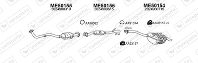 Abgassystem Mercedes-Benz C-CLASS