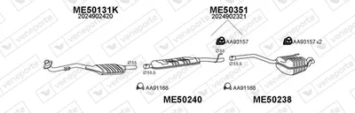 Abgassystem Mercedes-Benz C-CLASS · Mercedes-Benz C-CLASS T-Modell