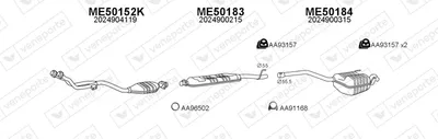 Abgassystem Mercedes-Benz C-CLASS