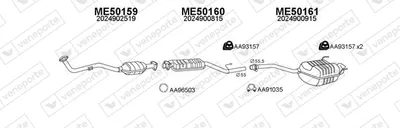 Abgassystem Mercedes-Benz C-CLASS