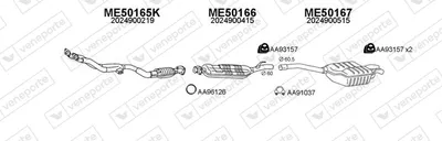 Abgassystem Mercedes-Benz C-CLASS