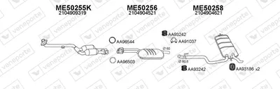 Abgassystem Mercedes-Benz E-CLASS T-Modell