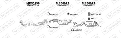 Abgassystem Mercedes-Benz 124 Limousine · Mercedes-Benz E-CLASS