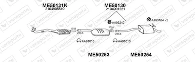 Abgassystem Mercedes-Benz E-CLASS