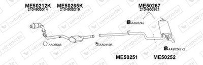 Abgassystem Mercedes-Benz E-CLASS T-Modell · Mercedes-Benz E-CLASS Plattform/Chassis