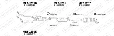 Abgassystem Mercedes-Benz E-CLASS