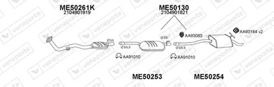 Abgassystem Mercedes-Benz E-CLASS