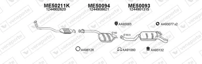 Abgassystem Mercedes-Benz 124 Limousine · Mercedes-Benz E-CLASS
