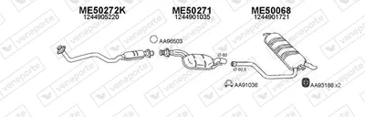 Abgassystem Mercedes-Benz E-CLASS T-Modell