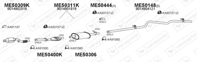 Abgassystem Mercedes-Benz SPRINTER 3-t Bus · Mercedes-Benz SPRINTER 3-t Van
