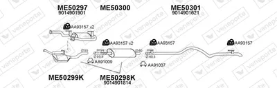 Abgassystem Mercedes-Benz SPRINTER 2-t Plattform/Chassis · Mercedes-Benz SPRINTER 2-t Van · Mercedes-Benz SPRINTER 2-t Bus
