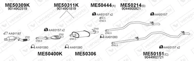 Abgassystem Mercedes-Benz SPRINTER 4-t Bus · Mercedes-Benz SPRINTER 4-t Van · Mercedes-Benz SPRINTER 4-t Plattform/Chassis