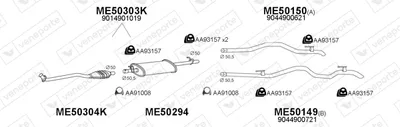 Abgassystem Mercedes-Benz SPRINTER 4-t Van · Mercedes-Benz SPRINTER 4-t Platform/Chassis