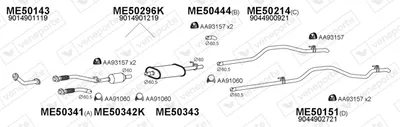 Abgassystem Mercedes-Benz SPRINTER 4-t Van · Mercedes-Benz SPRINTER 4-t Platform/Chassis