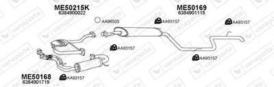 Abgassystem Mercedes-Benz VITO Bus · Mercedes-Benz VITO Van · Mercedes-Benz V-CLASS
