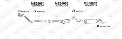 Abgassystem Mercedes-Benz 123 T-Modell
