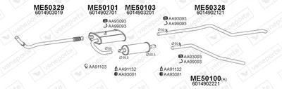 Abgassystem Mercedes-Benz T1 Bus · Mercedes-Benz T1 Plattform/Chassis · Mercedes-Benz T1 Van