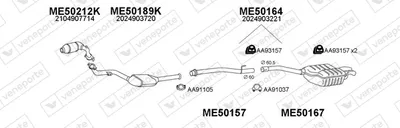 Abgassystem Mercedes-Benz C-CLASS · Mercedes-Benz C-CLASS T-Modell