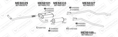 Abgassystem Mercedes-Benz T1 Van · Mercedes-Benz T1/TN Van