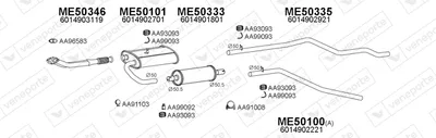 Abgassystem Mercedes-Benz T1/TN Plattform/Chassis
