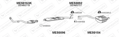 Abgassystem Mercedes-Benz C-CLASS · Mercedes-Benz C-CLASS T-Modell