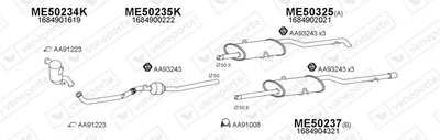 Abgassystem Mercedes-Benz A-CLASS