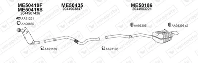 Abgassystem Mercedes-Benz C-CLASS · Mercedes-Benz C-CLASS T-Modell · Mercedes-Benz C-CLASS Coupe