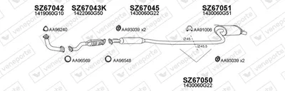 Abgassystem Suzuki BALENO · Suzuki BALENO Kombi