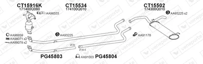 Abgassystem Toyota AYGO · Toyota AYGO Hatchback Van