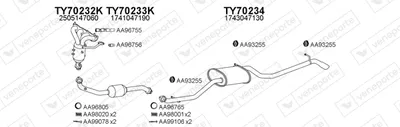 Abgassystem Toyota IQ