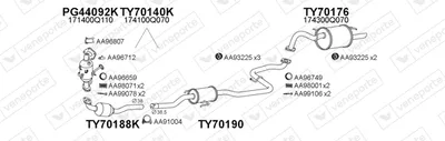 Abgassystem Toyota YARIS · Toyota YARIS Hatchback Van