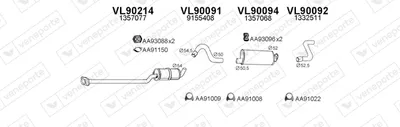 Abgassystem Volvo 760 · Volvo 760 Kombi