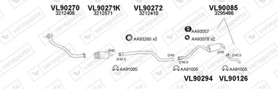 Auspuffanlage Volvo 340-360 Limousine