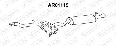 Endschalldämpfer Alfa Romeo 145