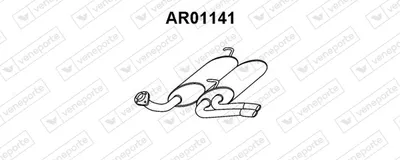 Schalldämpfer hinten Alfa Romeo 164