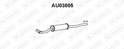 Frontschalldämpfer Audi 80 B1 Limousine · Audi 80 B2 Limousine · Audi COUPE B2