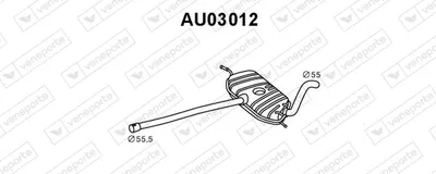 Frontschalldämpfer Audi A4 B5 · Audi A4 B5 Avant