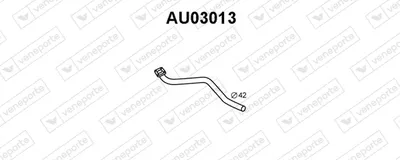 Auspuffrohr Audi 80 B1 Limousine · Vw PASSAT B1 · Vw PASSAT B2