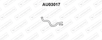 Auspuffrohr Audi 80 B2 Limousine · Vw PASSAT B1 Variante