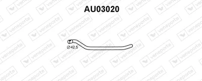 Auspuffrohr Audi 80 B2 Limousine · Audi COUPE B2