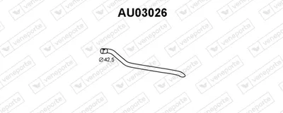 Auspuffrohr Audi 80 B2 Limousine