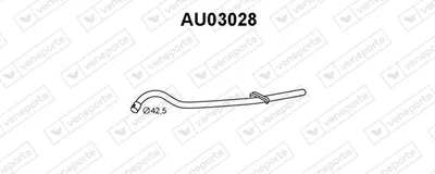 Auspuffrohr Audi 80 B1 Limousine