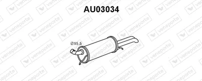 Endschalldämpfer Audi A4 B5 · Audi A4 B5 Avant