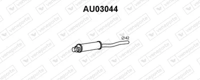 Schalldämpfer Audi 80 B2 Limousine · Audi COUPE B2