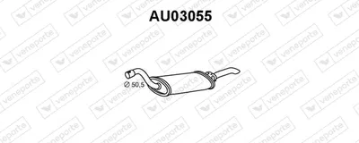Endschalldämpfer Audi 80 B3 Limousine · Audi 90 B3