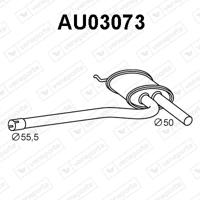 Frontschalldämpfer Audi A4 B5 · Audi A4 B5 Avant