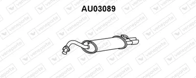 Endschalldämpfer Audi 100 C4 Limousine Audi 100 C4 Avant Audi A6 C4